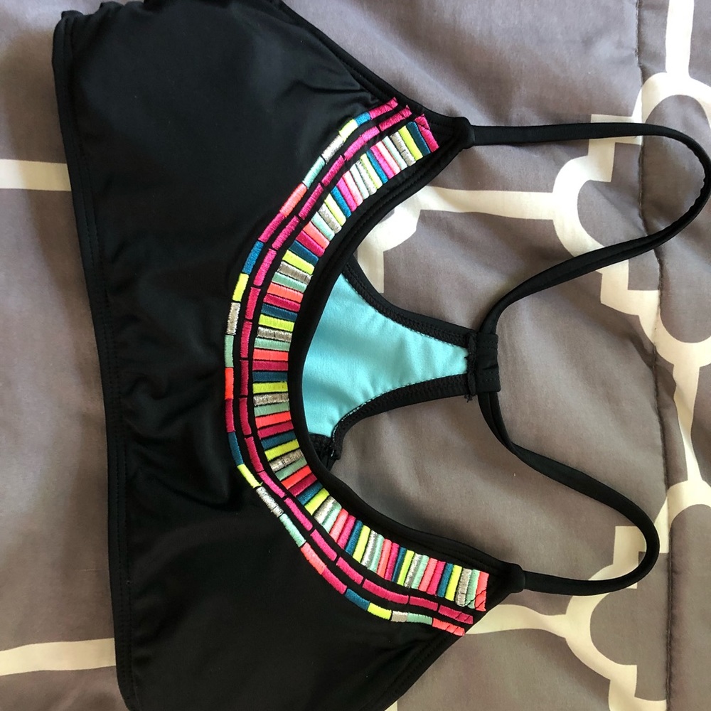 Target colored bikini top NWT